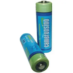 AA 2200mAh Pack 2 rechargeable replacement batteries
