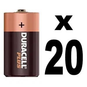 Duracell Plus C pack of 20 batteries to replace LR14 and MN1400