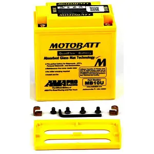 MB10U Motobatt AGM battery replacement 12v 175CCA