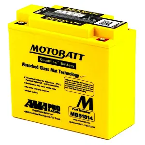 Motobatt MB51814 sealed battery AGM motorcycle 22ah
