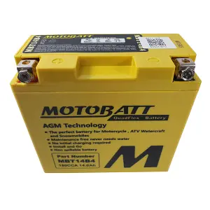 Motobatt MBT14B4 battery replacement AGM 175CCA