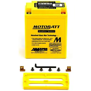 Motobatt MBTX14AU AGM battery replacement 12v 210CCA