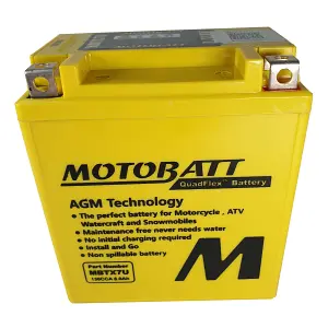 MBTX7U Motobatt battery replacement AGM 115CCA