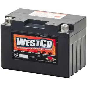12V12A-BS WestCo 12v 10ah 175CCA motorbike battery replacement