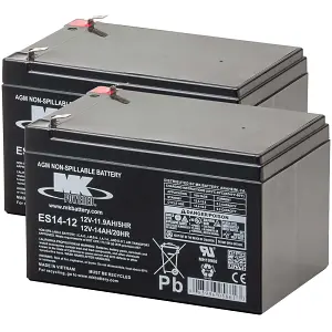 14ah-12v MK-Powered ES14-12-twin battery pack AGM sealed