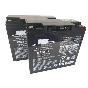 MK-ES22-12 MK-ES20-12 mobility battery pair 12v 22ah
