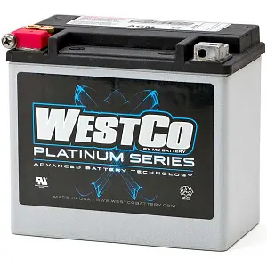WCP20 SVR20 WestCo Platinum motorcycle battery 325CCA