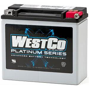 WCP20L SVR20L WestCo Platinum 310CCA battery 12v 18Ah