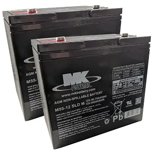 MK M55-12-SLD-M mobility scooter power chair batteries AGM
