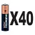 Duracell AA pack of 40 quality batteries to replace LR6, MN1500