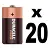 Duracell Plus C pack of 20 batteries to replace LR14 and MN1400