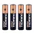 Duracell AAA, LR03, MN2400 quality guaranteed batteries, pack of four