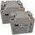 MK M45-12-SLD-M mobility scooter AGM batteries x2