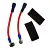 Pair of 75mm cables - ring to Faston F2 female connectors