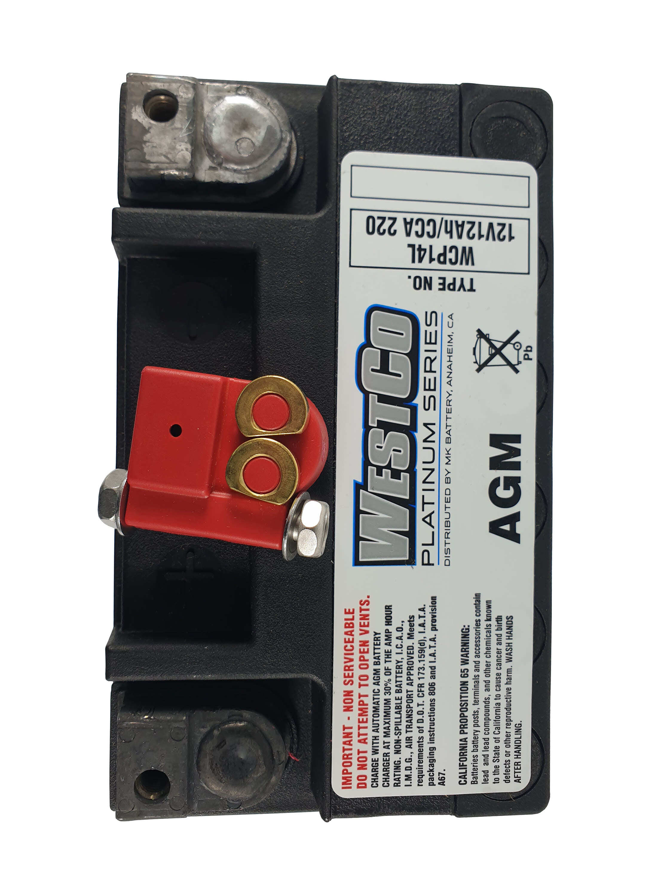 WCP14L SVR14L WestCo Platinum battery 220CCA 12v 12ah